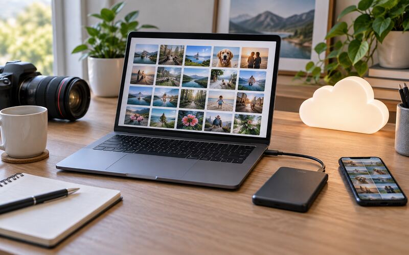 Dijital fotoğrafları güvenli biçimde yedekleme