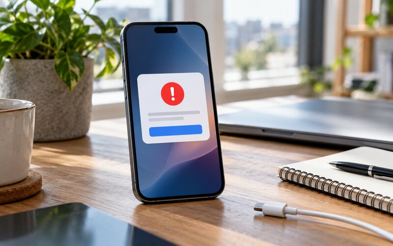Kapanan uygulaması kontrol edilen akıllı telefon