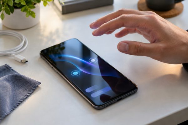 Kendi kendine dokunma algılayan telefon ekranı